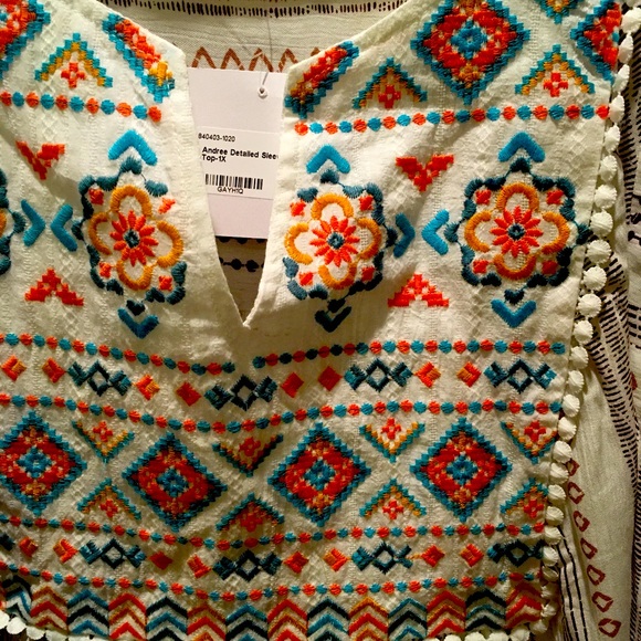 NWT Boho Flowy Boutique top-1x - Picture 5 of 5